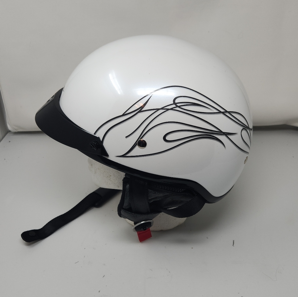 Harley Davidson 1/2 Helmet Large Destination Ear flaps & Visor - Picture 3 of 13